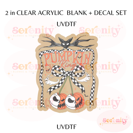 Pumkin acrylic blanks & decal set UVDTF ONLY