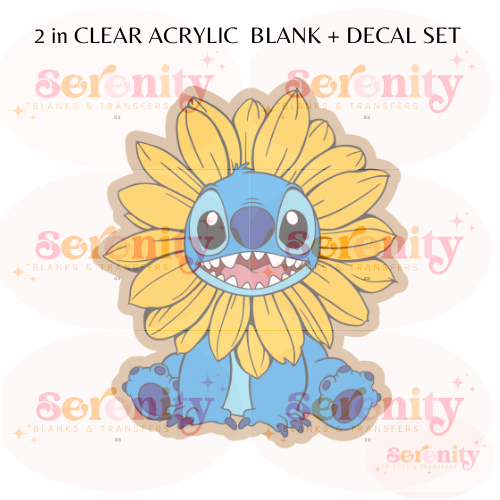 Sunflower Stitch Acrylic blanks & decal set