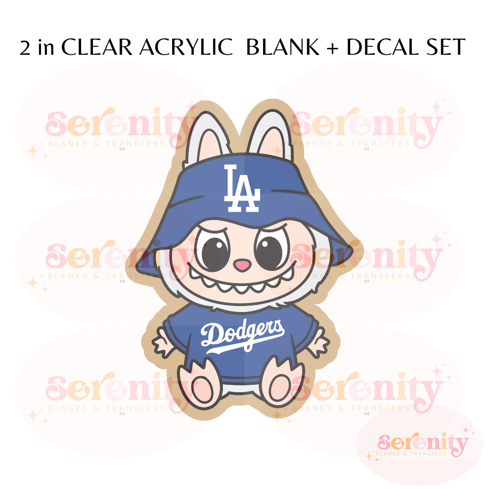 LA Cute Monster acrylic blanks & decal set