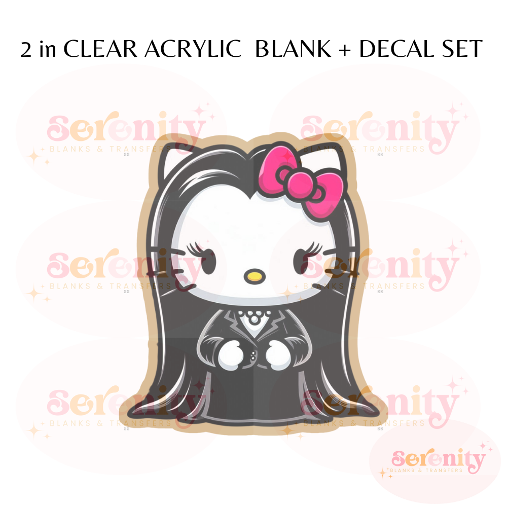 Mortician A Kitty acrylic blanks & decal set