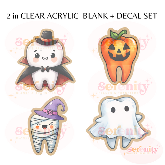 Spooky Tooth acrylic blanks & decal set