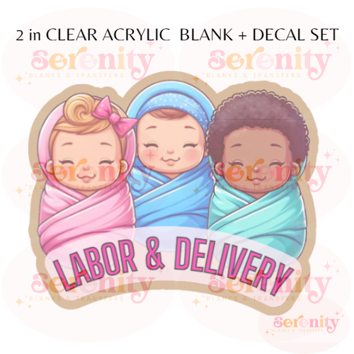 Labor and Delivery Babies blanks & decal set