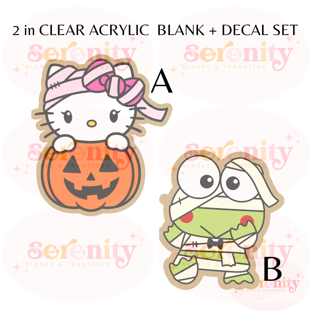 HK Mummy Acrylic blanks & decal set