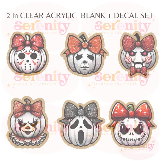 Horror Pumpkin Halloween blank & decal set