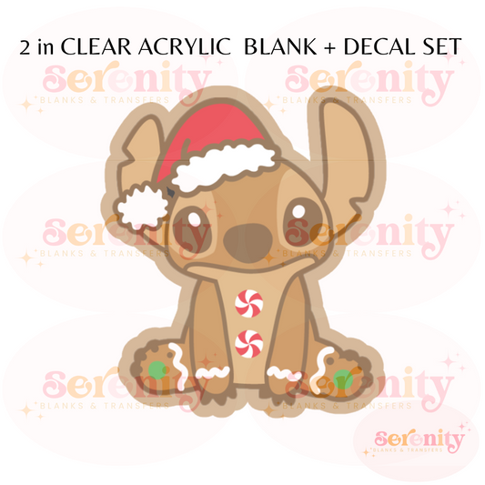 Gingerbread Stitch acrylic blanks & decal set