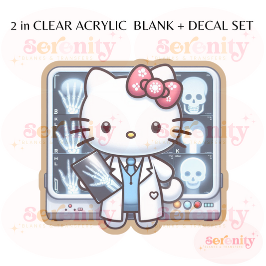 X-Ray Tech acrylic blanks & decal set