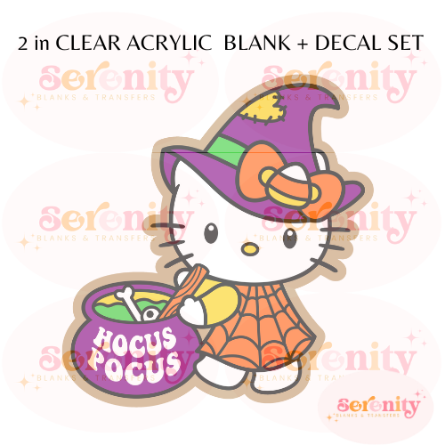 Hocus Pocus Kitty Acrylic blanks & decal set