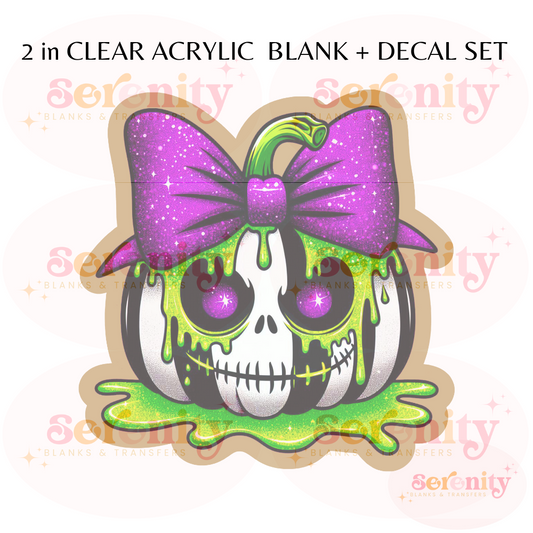 Beetlejuice pumpkin acrylic blanks & decal set